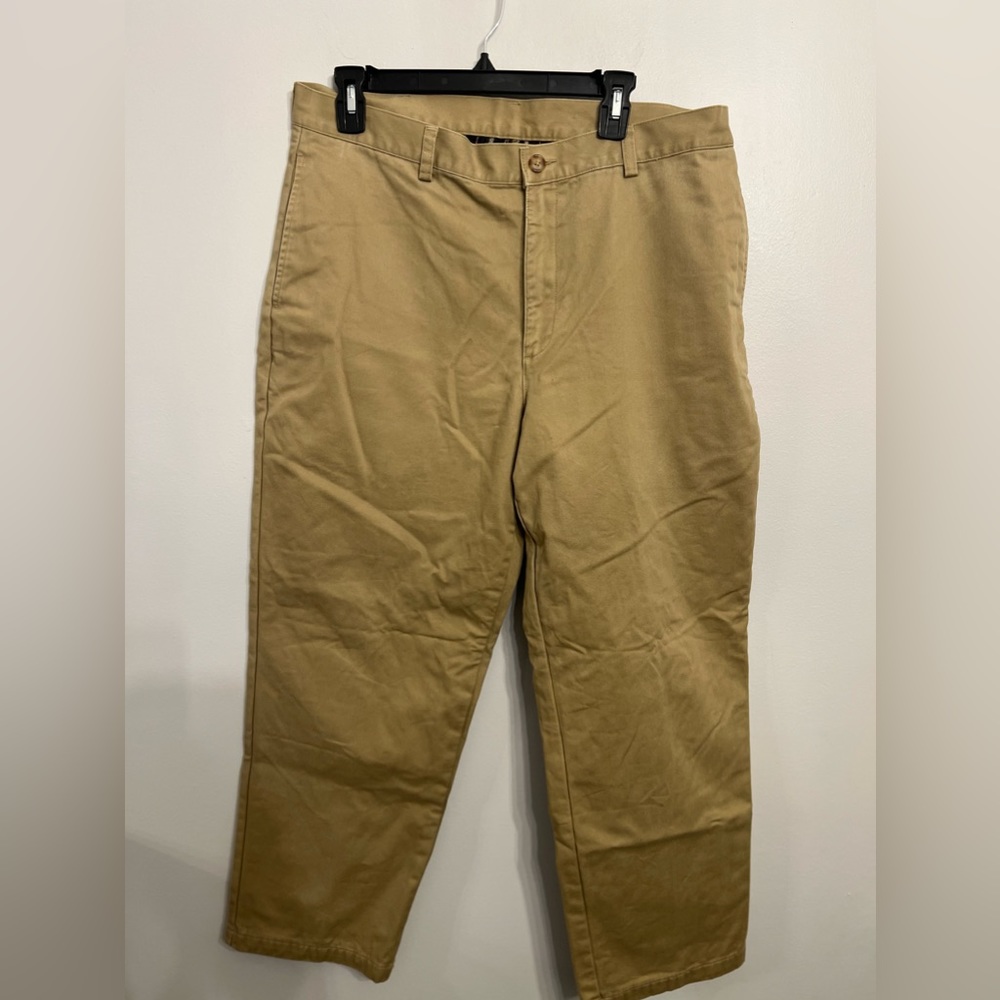 L.L. Bean Men's Natural Fit Pants - Lined Chinos, Plain‎ Front 36X29